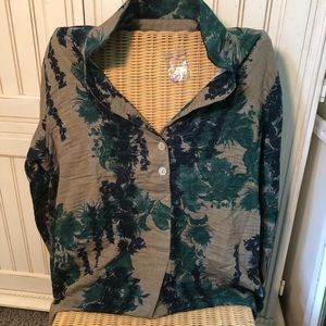 Linen popover tunic, plus